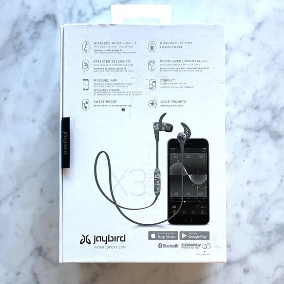 NWT Jaybird X3 Secure Fit Wireless Sweat-Proof Headphones - Picture 3 of 4